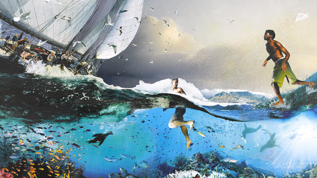Jesus Walking on Water, 258x166 cm, Precious Light. Courtesy of Dadiani Fine Art
