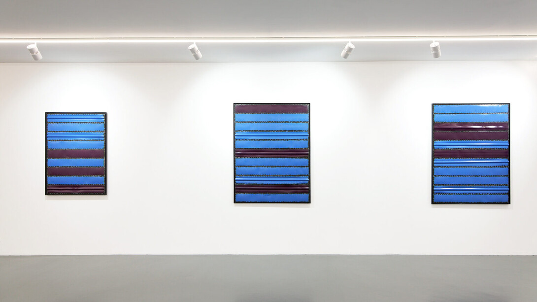 Kevin Rouillard, Crafted lines: echoes and assemblage, vue d'exposition. Avec l'aimable autorisation de la Galerie Xippas