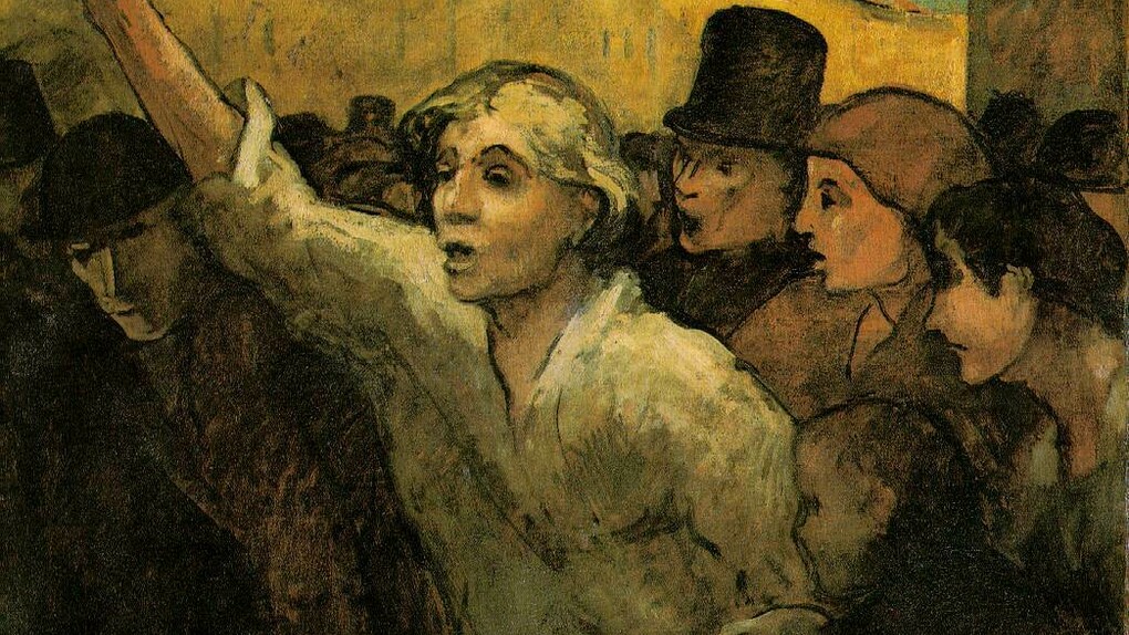 «El motín», (1852-1858) Honoré Daumier