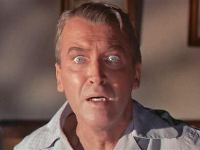 James Stewart en "Vértigo" (1958)