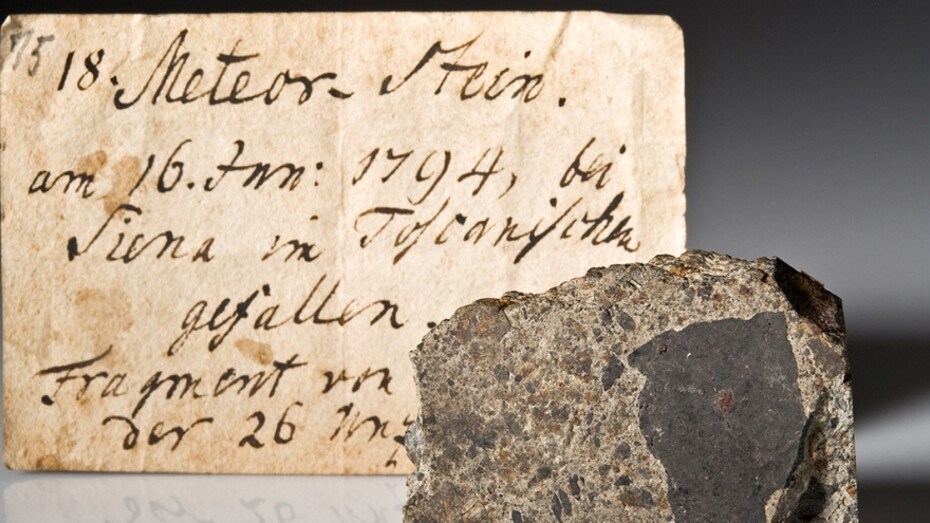 Meteorites. Courtesy of Museum für Naturkunde