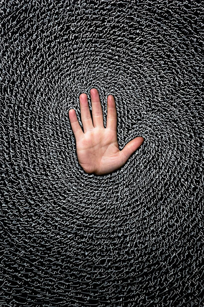 Ayman Kaake, Hamsa (detail), 2021. Courtesy of MARS 