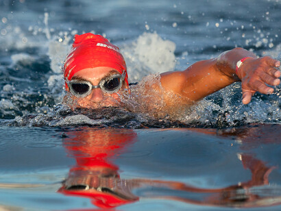 Prueba de natación en el triatlón