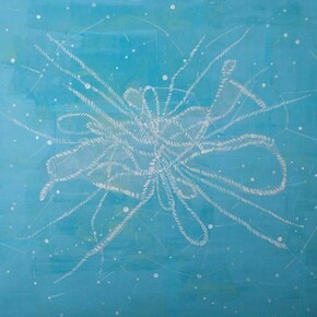 Bastienne Schmidt, Untitled String Topos, 2013, Mixed Media On Panel, 30x40 in.