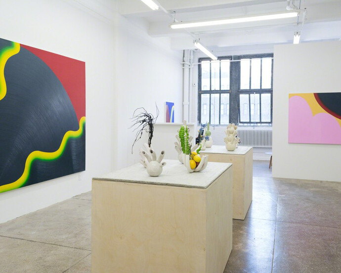 Osamu Kobayashi and Erica Prince. Courtesy of Morgan Lehman Gallery