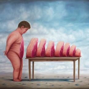 Bruno Pontiroli, Le ventre Ö , table. Courtesy of Fousion Gallery