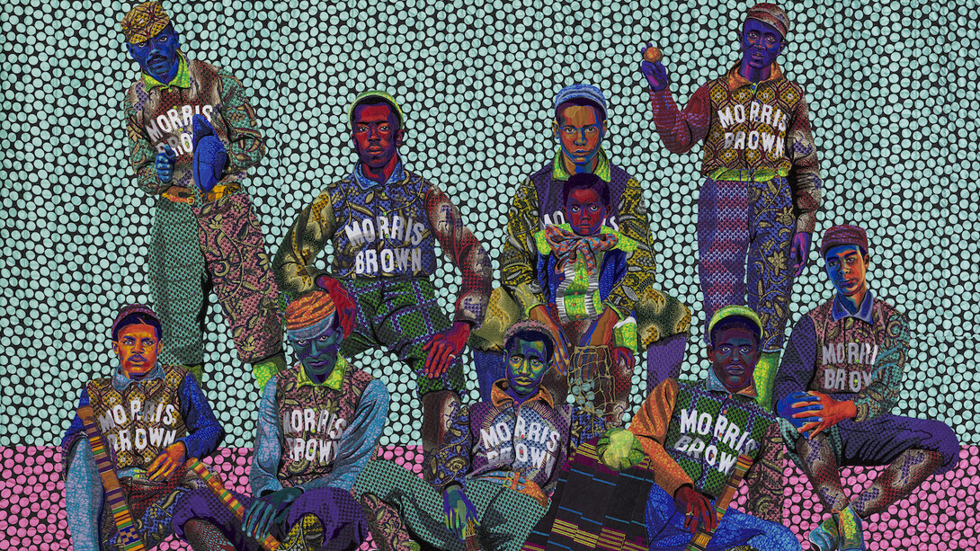 Bisa Butler, To God and truth (detail), 2019. Courtesy of Frist Art Museum