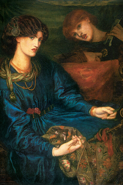 Dante Gabriel Rossetti, *Mariana*, 1870. Oil on canvas, 109.8 x 90.5 cm. Aberdeen Art Gallery & Museums, Aberdeen