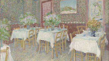 Vincent Van Gogh. Interno di un ristorante. Estate 1887, olio su tela. Otterlo, Kroller–Muller Museum, The Netherlands

