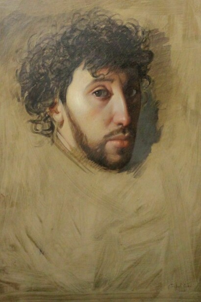 Riccardo Tommasi Ferroni, Ritratto di gentiluomo, 1983, Collezione Palagio fiorentino, Stia
