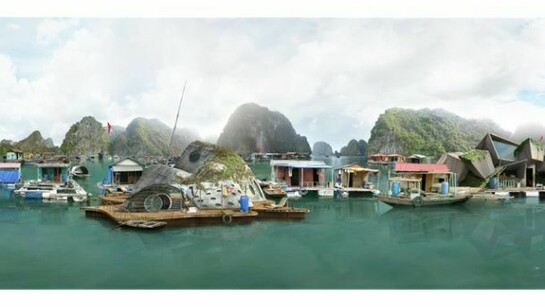 Dionisio González, New Halong 1, 2013, 59 x 118 inches, 150 x 300 cm, c-print, diasec, mounted on metal
