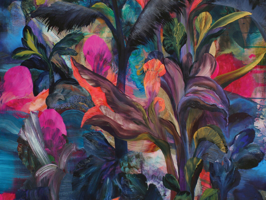 Orlanda Broom, Make Not A Bond (detail), oil on canvas, 100 x 100 cm 