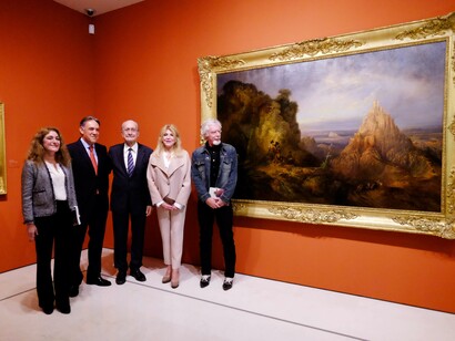 De izquierda a derecha: Lourdes Moreno, el director del Museo del Bandolero, el alcalde Francisco de la Torre, la baronesa Carmen Thyssen y Miguel Ángel Blanco