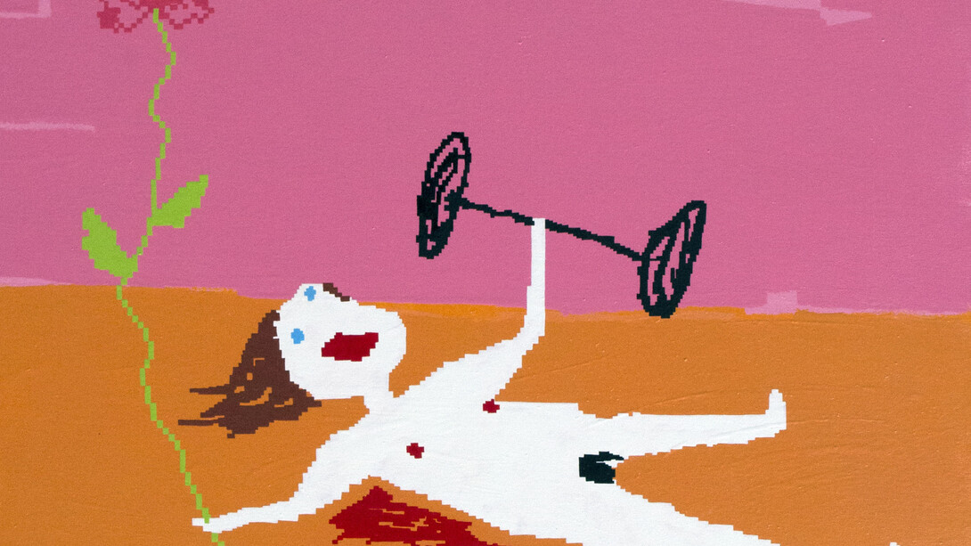 Maja Djordjevic, Paint (detail), oil on cavnas, 100 x 130 cm, 2014 © photo the artist