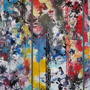 Futura, The constructivist, 2015, 400 x 300 cm, vernice spray su tela