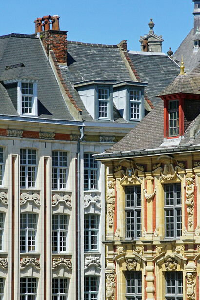 Buildings standing the test of time in Lille, France