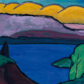 Gabriele Muenter, Der blaue see, 1954. Mit freundlicher genehmigung des Lentos Kunstmuseum