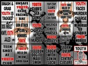 Gilbert & George, Youth, London Pictures. May 2012 at Galleria Alfonso Artiaco, Naples.