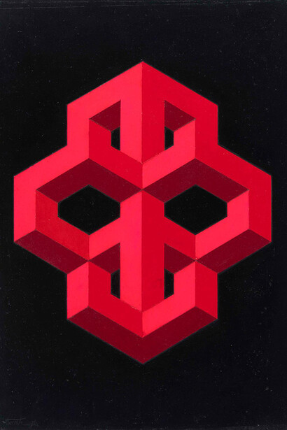 José María Yturralde, Figura imposible, 1982. Cortesía del Museo de Arte Abstracto Español