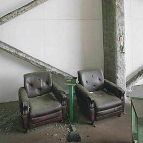 Yishay Garbasz, Permanently unseated chairs in Toyo Denyo Factory 1 km from Fukushima Daiichi, 2014