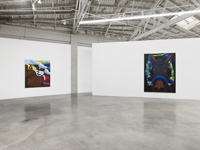 Sarah Miska, High Stakes, 2023, installation view, photo by Marten Elder. Courtesy of the artist and Night Gallery, Los Angeles