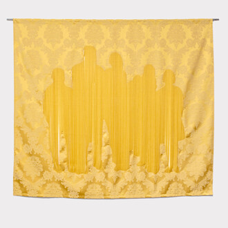 Golnaz Payani,
The Wall Remembers 01, 2023.
Fabric,
66 7/8 x 51 1/8 in,
170 x 130 cm. Courtesy of the artist and Praz-Delavallade