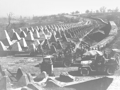 Avanguardie statunitensi presso la linea Sigfrido, 1945