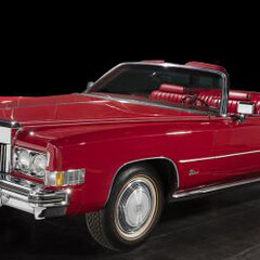 Red Cadillac Eldorado owned by Chuck Berry, 1973. Donation of Charles E. Berry
