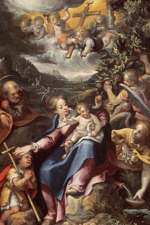 Denys Calvaert
The Holy Family with the Infant Saint John the Baptist in a Landscape