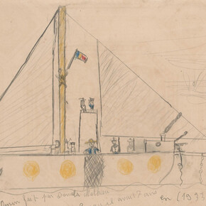 Repurposed. Creative reuse in the library collection, artwork in exhibition. Courtesy of Museums of History NSW