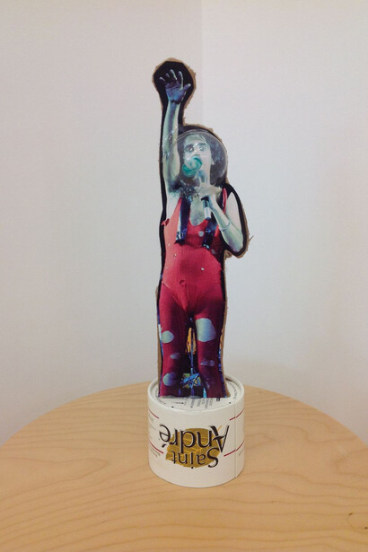 John Bock, Untitled, 2012, Collage, 33x10cm