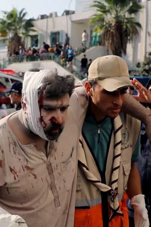 An image showing the impact of the 2023 war on casualties in the Gaza Strip