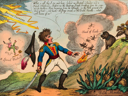 Thomas Rowlandson, Horrid Visions or Nappy Napp’d at Last, 23 August 1808, Royal Collection Trust/© Her Majesty Queen Elizabeth II 2014