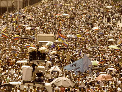 Manifestación en contra de Maduro
