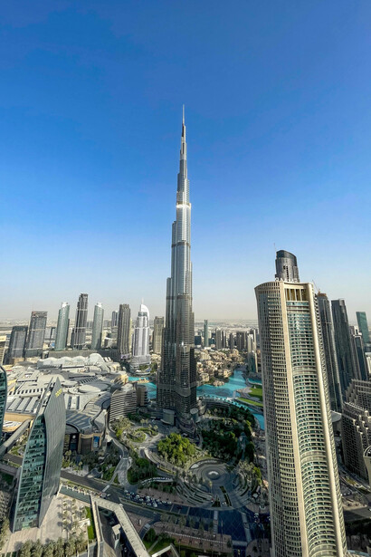 Stunning Dubai skyline featuring the iconic Burj Khalifa, United Arab Emirates