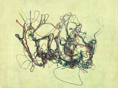 Prunella Clough, Waterweed 6 (Seaweed?), 1988. Courtesy of Annely Juda Fine Art