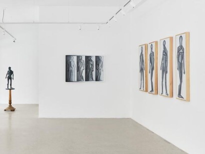 Mátyás Fusz, The human body, for machines, exhibition view. Courtesy of Kisterem Gallery