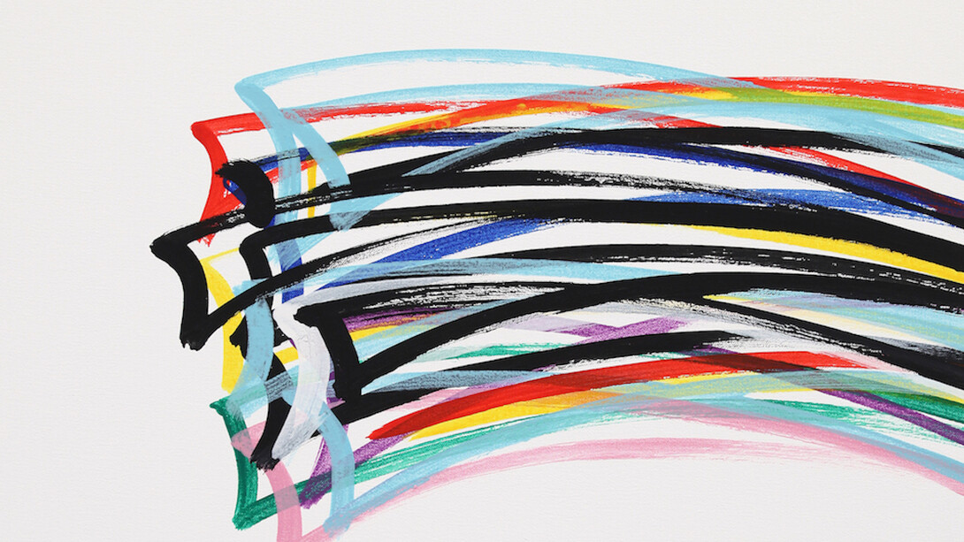 21_Da vicino_A arte Invernizzi_2016, Nelio Sonego, Orizzontaleverticale, 2013 acrilico su tela, 65x46 cm. Courtesy A arte Invernizzi, Milano Foto Bruno Bani, Milano