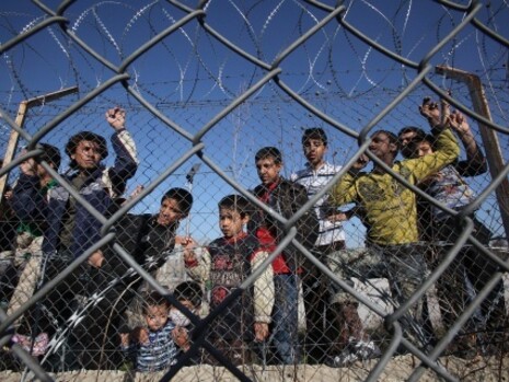 The strongest and luckiest having survived unscrupulous human traffickers and the unforgiving wrath of nature, exhausted and hungry, camp at the gates of Europe
