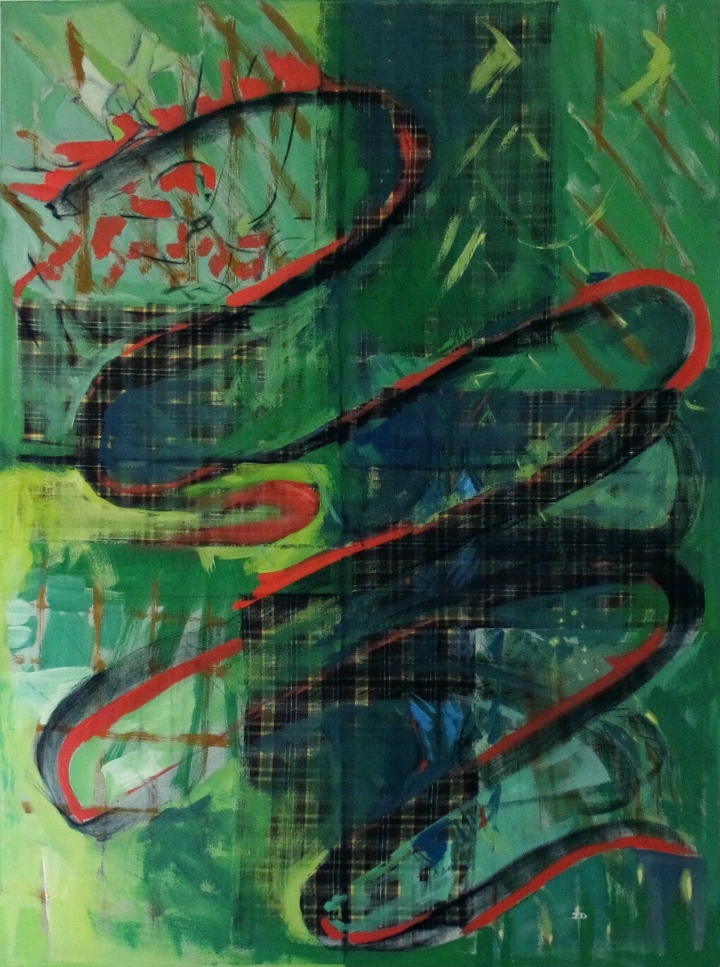 Joan Dubique, Creator, 2013, 110 x 148 cm, mixed media on canvas, © Joan Dubique