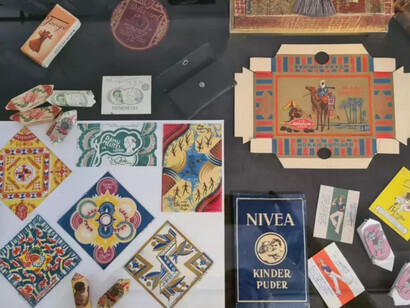 Modernist and art deco posters, exhibition view. Courtesy of Romans Suta and Aleksandra Beļcova Museum