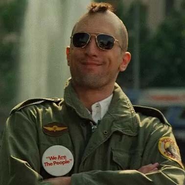 Robert De Niro in "Taxi driver"