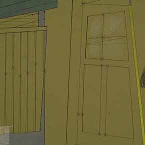 Jessica Deane Rosner, Shed with window (detail), 2025. Courtesy of McKenzie Fine Art