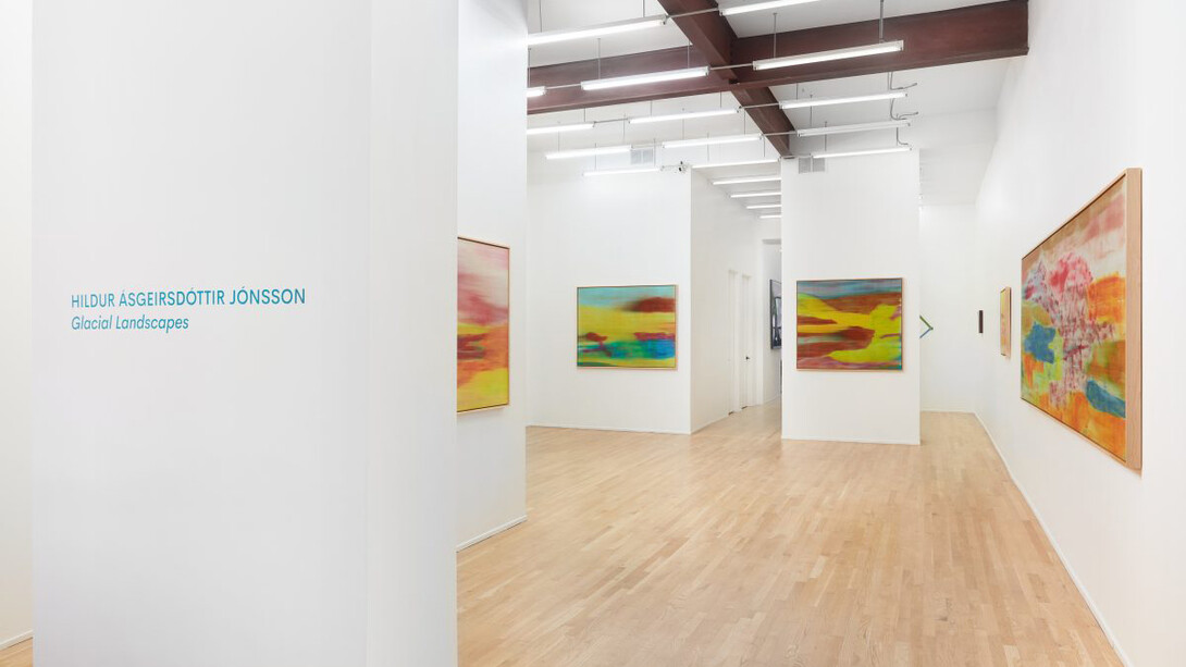 Hildur Ásgeirsdóttir Jónsson, Glacial landscapes, exhibition view. Courtesy of Andrew Rafacz 
