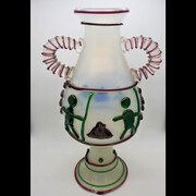 Renato Anatrá Vase, c. 2000's, hand blown glass, 19.75x12.25x9.75 inches. Courtesy New River Fine Art