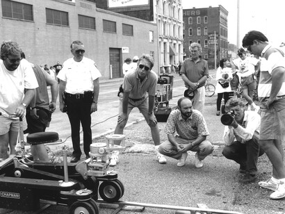 Franck Darabont dirigiendo «Sueños de fuga»