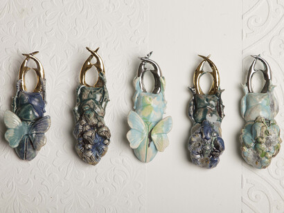 Hanging Stag Beetle ornaments by Anna Collette Hunt