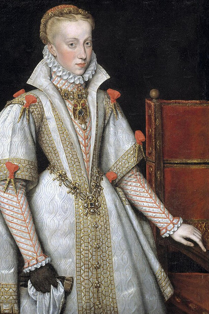 La reina Ana de Austria, cuarta esposa de Felipe II, Bartolomé González, 1616