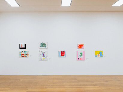 Henrik Olesen und Isidore Isou, Demons are tearing me apart, ausstellungsansicht. Mit freundlicher genehmigung des Kunstmuseums Liechtenstein mit der Hilti Art Foundation