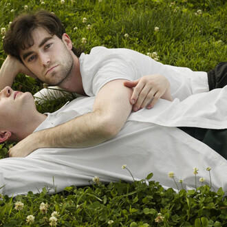 Jess T. Dugan, Zach and Oskar at sunset (detail), 2020. Courtesy of Akron Art Museum